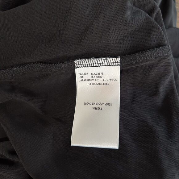 Escada Draped Cowlneck Dress Size 38 US 6 Women's Black Formal Holiday (8) - Picture 10 of 10